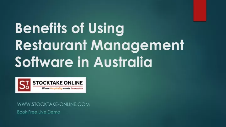 benefits of using restaurant management software in australia