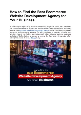 how to find the best ecommerce website