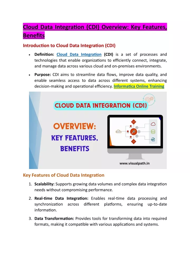 cloud data integration cdi overview key features