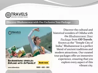 Discover Bhubaneswar with Our Exclusive Tour Package