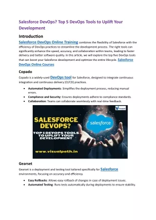 Salesforce DevOps Online Training Institute | Salesforce DevOps Training in Hyde