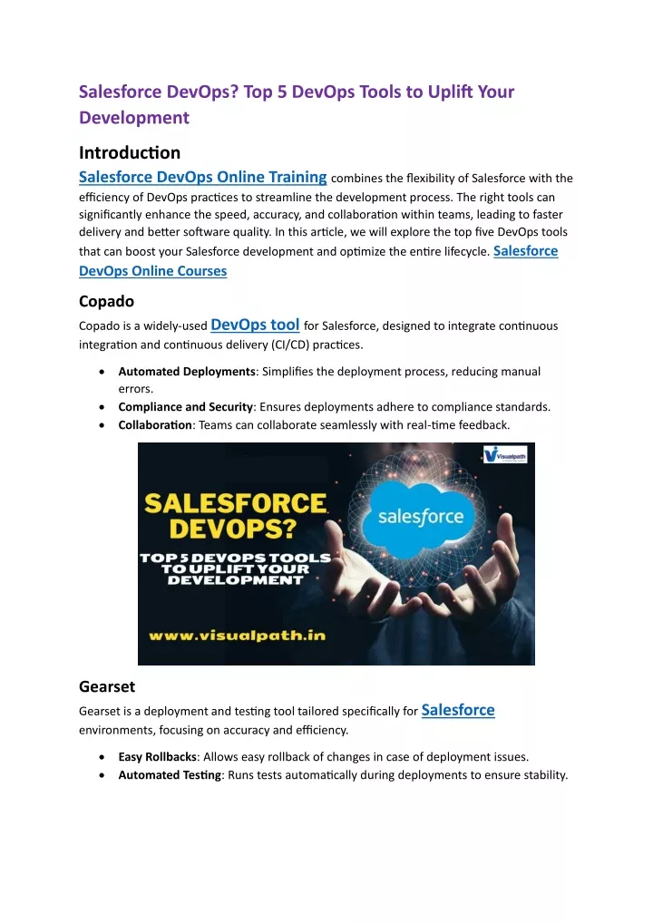 salesforce devops top 5 devops tools to uplift