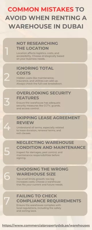Common Mistakes to Avoid When Renting a Warehouse in Dubai