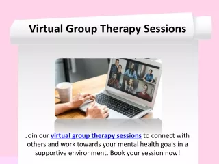 Virtual Group Therapy Sessions