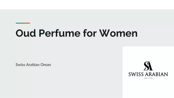 oud perfume for women