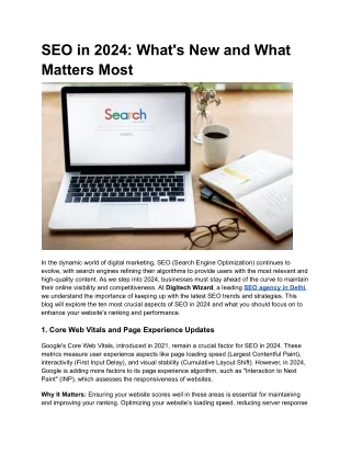 seo in 2024 what s new and what matters most