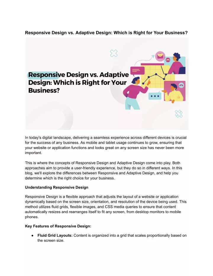 responsive design vs adaptive design which