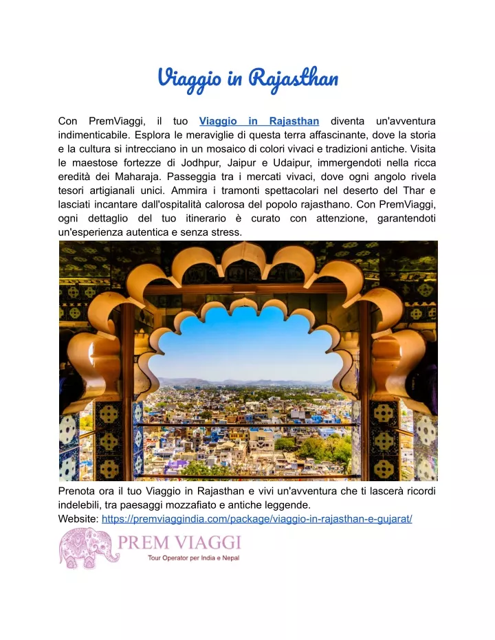 viaggi i rajastha