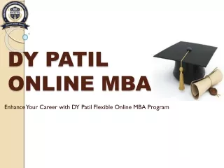 Online MBA Course from DY Patil University