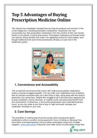 Top 5 Advantages of Buying Prescription Medicine Online