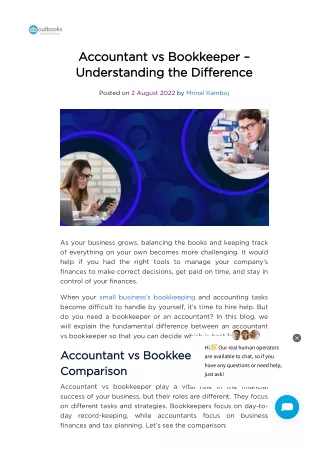 Bookkeeper or Accountant: Making the Right Choice for Your Business