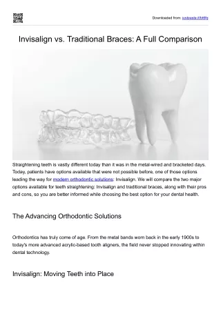 Invisalign vs. Traditional Braces