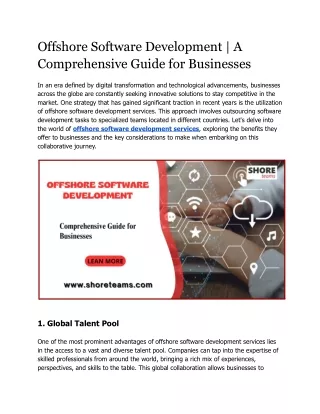 Offshore Software Development_ A Comprehensive Guide for Businesses