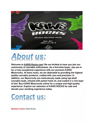 welcome to kaws rocks com we are thrilled to have
