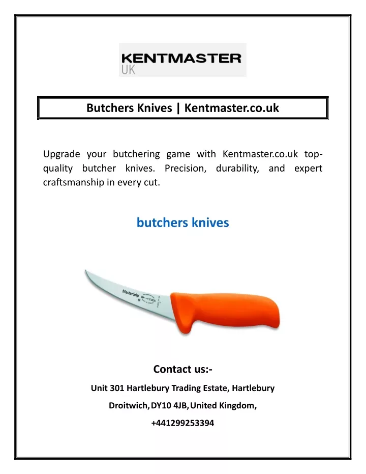 butchers knives kentmaster co uk