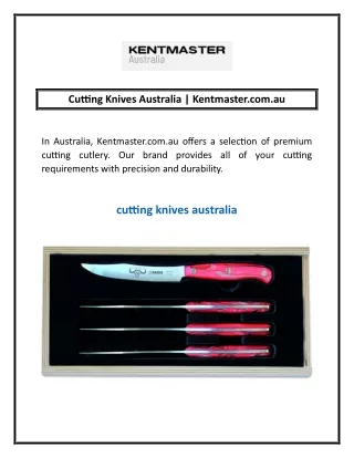 Cutting Knives Australia | Kentmaster.com.au