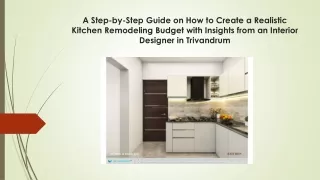 A Step-by-Step Guide on How to Create a Realistic Kitchen Remodeling Budget