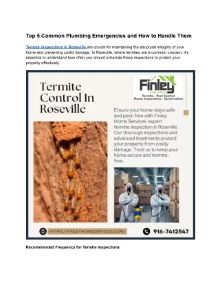 Top 5 Common Plumbing Emergencies and How to Handle Them