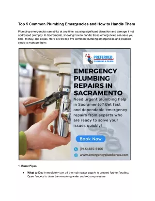 Top 5 Common Plumbing Emergencies and How to Handle Them (1)