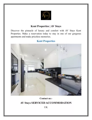 Kent Properties  AV Stays