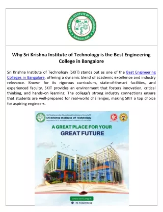Best Engineering College in Bangalore