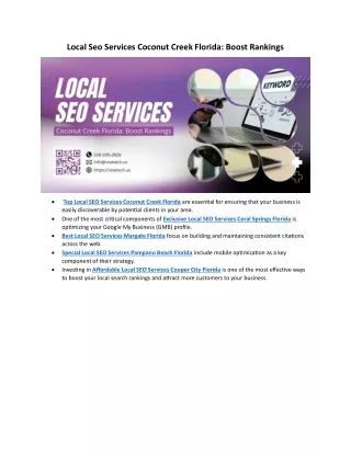Local Seo Services Coconut Creek Florida