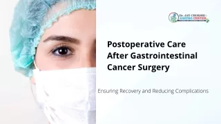 Postoperative Care After Gastrointestinal Cancer Surgery