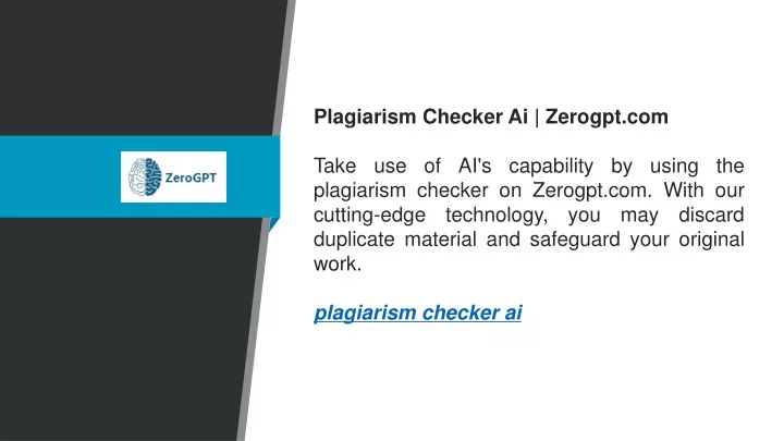 plagiarism checker ai zerogpt com take