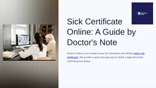 Sick Certificate Online A Guide by Doctor's Note