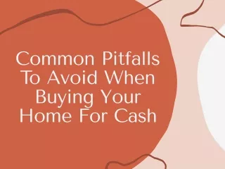 common pitfalls to avoid when buying your home