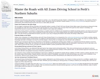 Master the Roads with All Zones Driving School in Perth’s Northern Suburbs