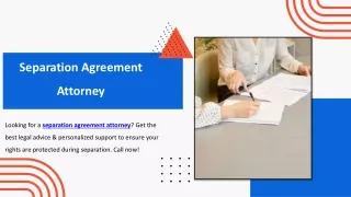 Separation Agreement Attorney