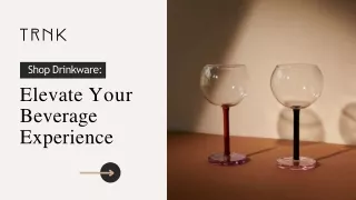 Shop Drinkware: Elevate Your Beverage Experience