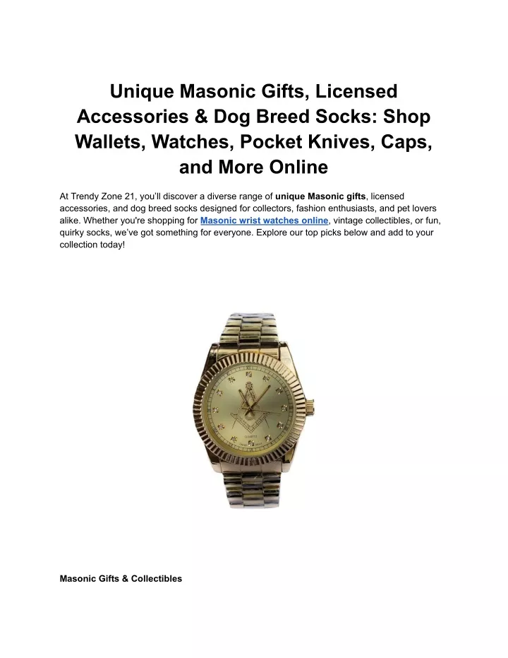 unique masonic gifts licensed accessories