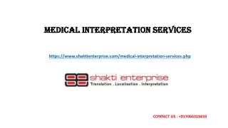 Professional Medical Interpretation Services in Mumbai, India | Shakti Enterpris