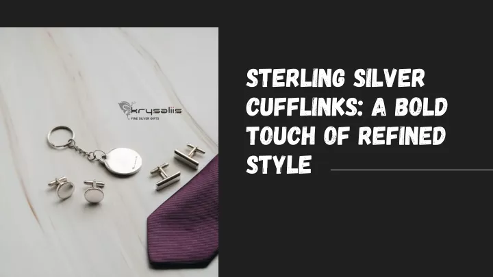 sterling silver cufflinks a bold touch of refined