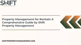 property management for rentals a comprehensive