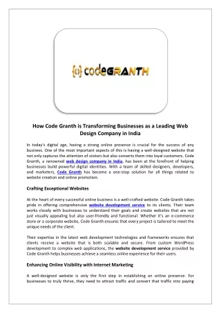 Website development service | Best website development company