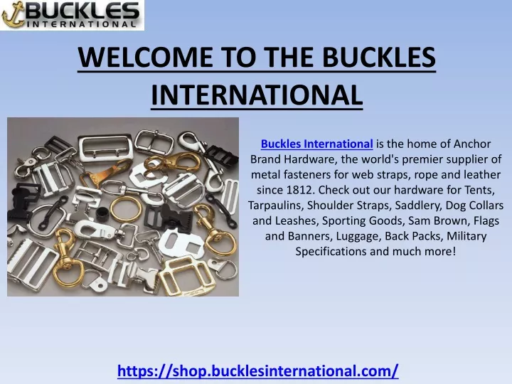 welcome to the buckles international