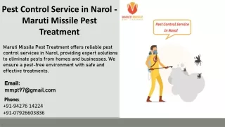 Pest Control Service in Narol - Maruti Missile Pest Treatment