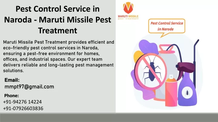 pest control service in naroda maruti missile