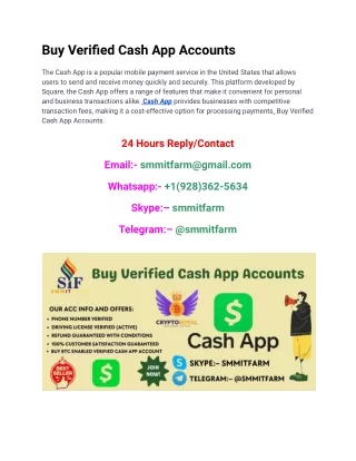 Buy Verified Cash App Accounts