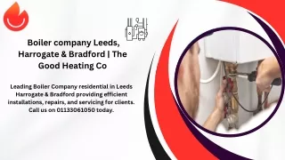 Boiler company Leeds, Harrogate & Bradford | The Good Heating Co