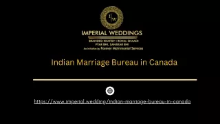 Indian Marriage Bureau in Canada