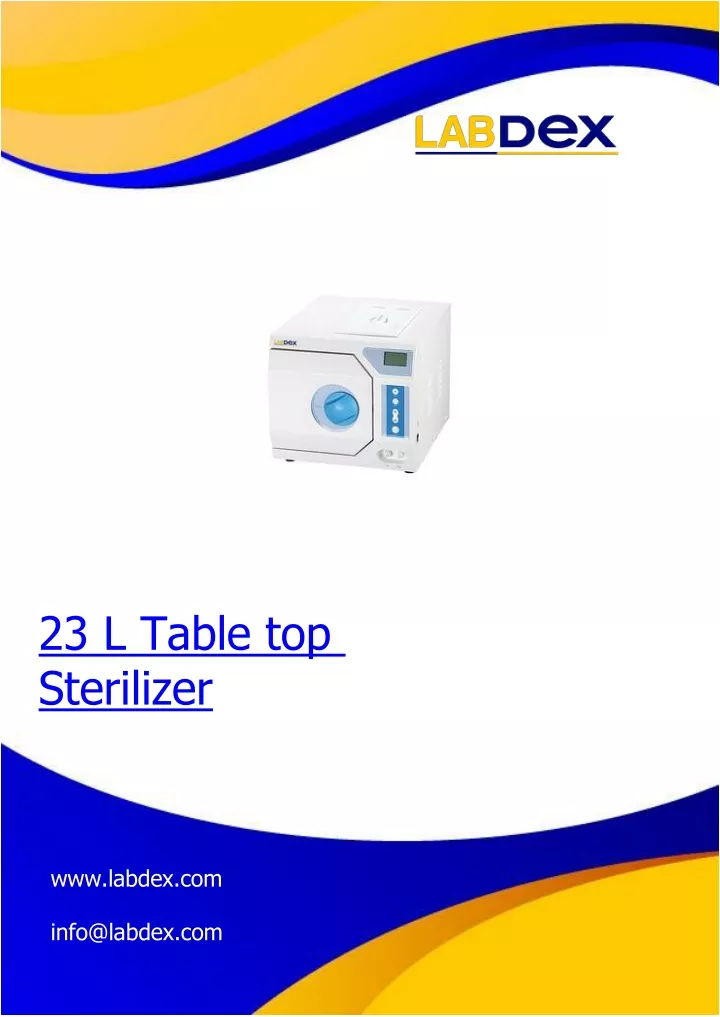 23 l table top sterilizer