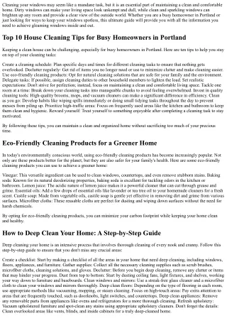 The Ultimate Guide to Cleaning Your Windows Inside and Out