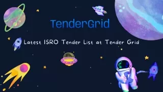 Latest ISRO Tender List at Tender Grid