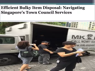 Efficient Bulky Item Disposal Navigating Singapore's Town Council Services