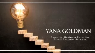Yana Goldman Essential Business Rules for Small Business Success
