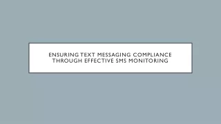 ensuring text messaging compliance through